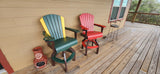 Wide Fan Back Swivel Pub Chair