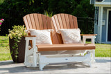 High Back Deep Seat Fan Back Double Glider