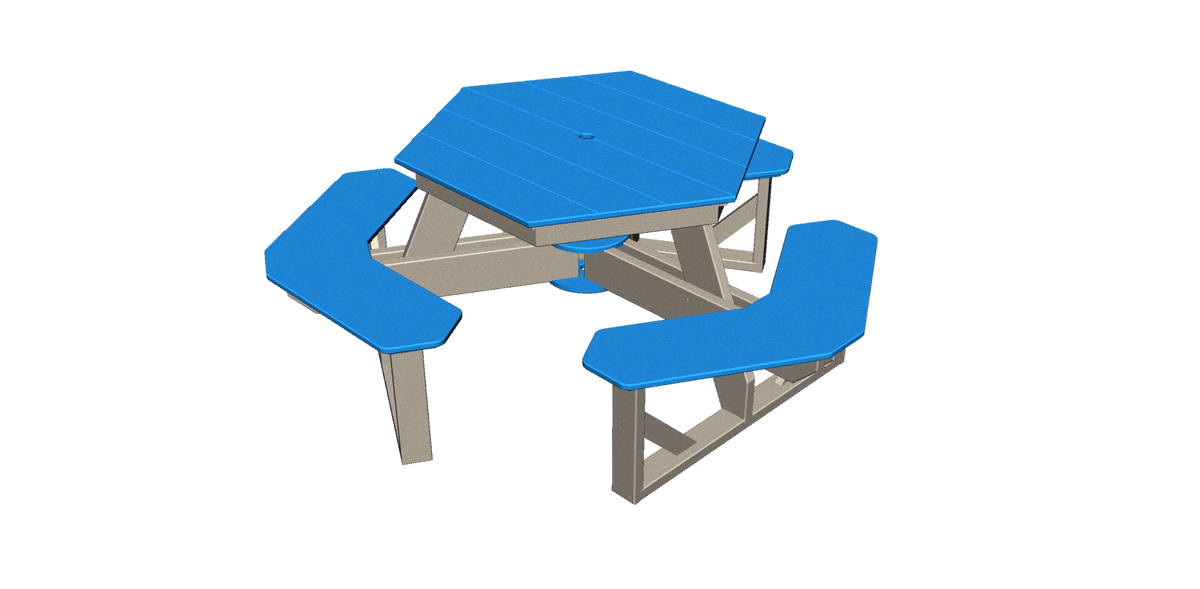 Hexagon Picnic Table – OutdoorWonders