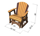 Standard Fan Back Single Glider