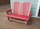 High Back Standard Seat Fan Back Double Glider