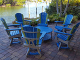 Fan Back Swivel Dining Chair