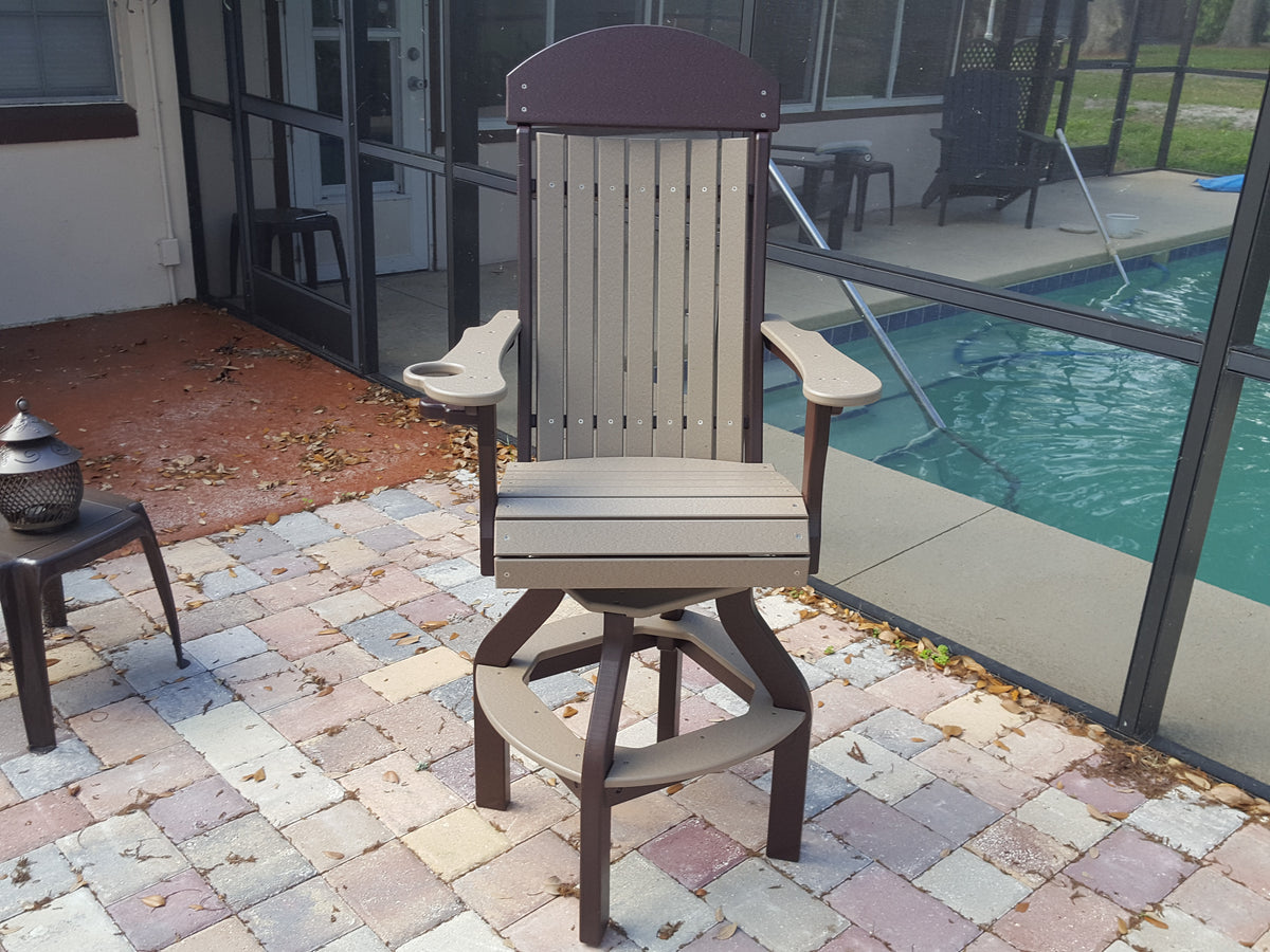 Ranch Style Swivel Pub Chair OutdoorWonders