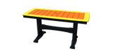32"x72" Bowed Edge Pedestal Table