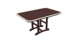 48"x75" Rectangle Trestle Table with Border