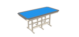 48"x96" Rectangle Trestle Table with Border