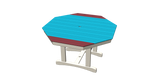 52" Octagon Trestle Table