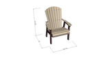 High Back Deep Seat Captain's Chair