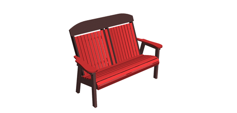 Standard Seat Ranch Style Double Bench