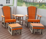 Single Gliding Footstool