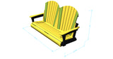 Fan Back Double Porch Swing