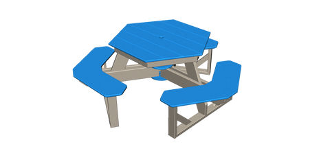 Hexagon Picnic Table – OutdoorWonders