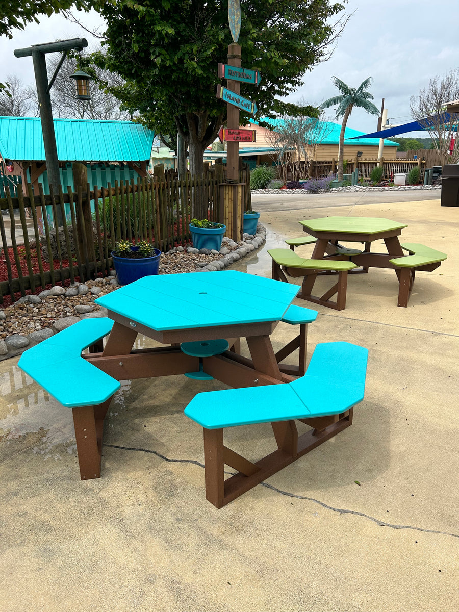 Hexagon Picnic Table – OutdoorWonders