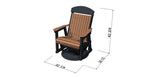 Standard Seat Ranch Style Swivel Glider