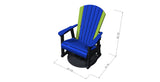 High Back Standard Seat Fan Back Swivel Glider