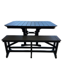 66" Bar Height Trestle Bench