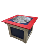 32" Square Fire Pit Coffee Table