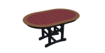 48"x75" Oval Trestle Table with Border