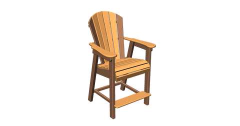 Fan Back Bar Chair