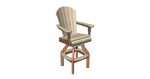 Fan Back Swivel Pub Chair
