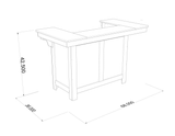 Serving Bar with Offset Top